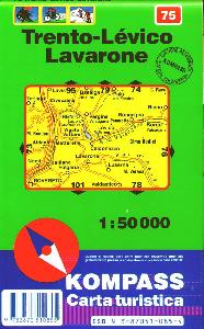 , Carta turistica 1:50000 n. 75 Trento-L�vico-...