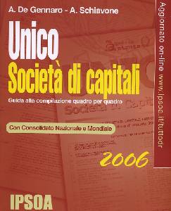 CREMONA-MONARCA, Unico Societ� di capitali 2006
