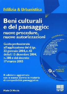 DI NICOLA, Beni culturali e del paesaggio