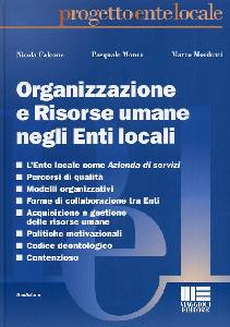FALCONE-MONEA-MORDEN, Organizzazione e risorse umane negli enti locali -