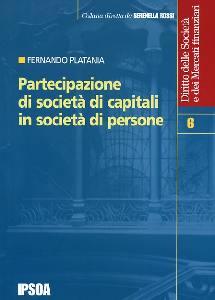 PLATANIA FERNANDO, Partecipazione societ� di capitali in Soc. Persone