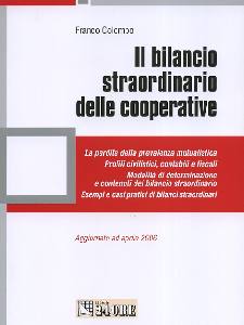 COLOMBO FRANCO, Il bilancio straordinario delle cooperative