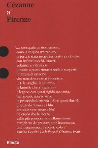 BARDAZZI FRANCESCA, C�zanne a Firenze