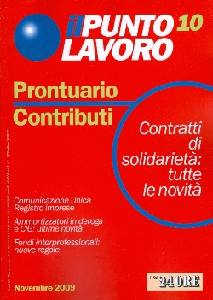AA.VV., Prontuario contributi. Il punto lavoro 10 - 2009