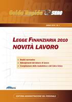 AA.VV., Legge finanziaria 2010 novit� lavoro