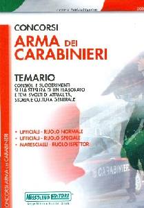 NISSOLINO, Arma dei carabinieri temario Prova preliminare