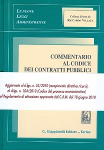 CLARICH MARCELLA /ED, Commentario al codice dei contratti pubblici