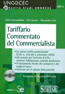 CORVACCHIOLA - LINI., Tariffario commentato del commercialista