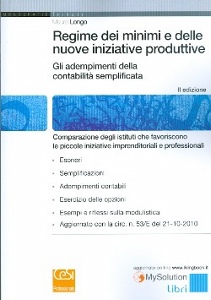 LONGO MAURO, Regime dei minimi e nuove iniziative produttive