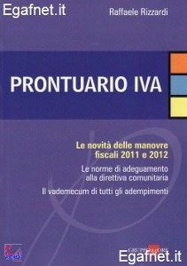 RIZZARDI RAFFAELE, PRONTUARIO IVA 2012