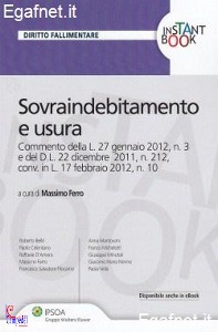 BELL� - VELLA -, Sovraindebitamento e usura