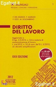 DEL GIUDICE MARIANI, Diritto del lavoro  Manuale