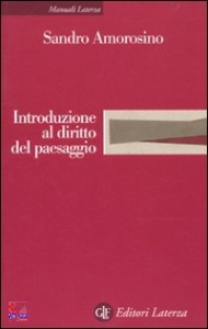 AMOROSINO, introduzione al diritto del paesaggio
