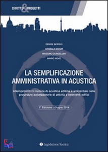 BORSOI - NOVO - ...., La semplificazione amministrativa in acustica