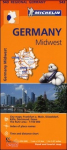 MICHELIN, Germania Centro ovest . Carta 1:350.000