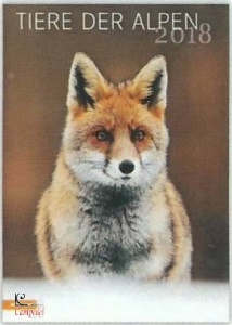 AAVV, Tiere der Alpen 2018 . Calendario Animali Alpi