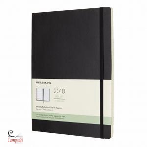 MOLESKINE, Weekly notebook Diary Planner Black soft