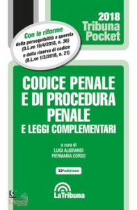 ALIBRANDI - CORSO, Codice penale e di procedura penale 2018 pocket