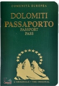 COMUNIT� EUROPEA, Passaporto delle Dolomiti. Copertina Verde