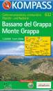 , Carta turistica 1:25.000 n.632 Monte Grappa