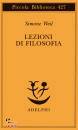 WEIL SIMONE, Lezioni di filosofia