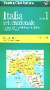 FOGLIO 1, Italia settentrionale. Carta stradale 1:400.000