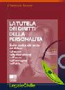SASSANO, La tutela dei diritti della personalit� - con cd