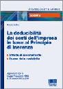 ANTIFORA ROBERTO, La deducibilit� dei costi dell
