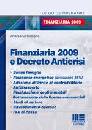 CIRRINCIONE ANDREA, Finanziaria 2009  e decreto anticrisi