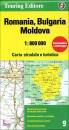 TCI, Romania Bulgaria Moldavia carta 1:800.00