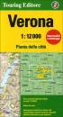 TOURING EDITORE, Verona pianta della citt�  1:12.000
