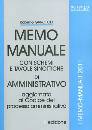 immagine di Memo manuale di diritto amministrativo