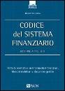 TORTORIELLO DANIELE, Codice del sistema finanziario