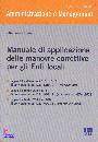 CIVETTA ELISABETTA, Manuale di applicazione delle manovre correttive
