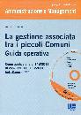 BIANCO ARTURO, La gestione associata tra i piccoli comuni