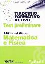 SIMONE, Tirocinio formativo attivo matematica e fisica