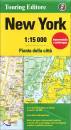 , New York pianta della citt� 1:15.000