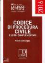SANTANGELI FABIO, Codice di procedura civile e leggi complementari