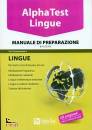 ALPHA TEST, Lingue. Manuale di preparazione