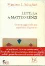 SALVADORI MASSIMO, Lettera a Matteo Renzi