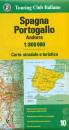 TOURING CLUB TCI, VE spagna, Portogallo, Andorra 1:800.000 n.10