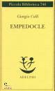 COLLI GIORGIO, Empedocle