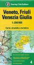 TOURING CLUB T.C.I., Veneto Friuli Venezia Giulia  1:200.000