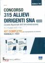 , 315 Allievi Dirigenti SNA 2020 Kit completo 2 vol.