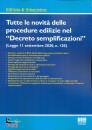 DI NICOLA MARIO, Tutte le novit� delle procedure edilizie ...