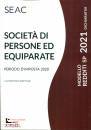 CENTRO STUDI FISCALE, Societ� di persone ed equiparate 2021