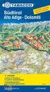 CARTA STRADALE E P., Sudtirol Alto Adige Dolomiti 1:150.000 panoramica