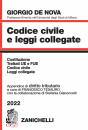 immagine di Codice civile e leggi collegate 2022 ...