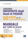 MIRIELLO CESARE /ED, 50 posti area amministrativa (cat C) Universit� PD