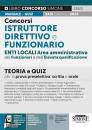 CONCORSO, Istruttore direttivo e funzionario Enti locali a